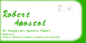robert apostol business card
